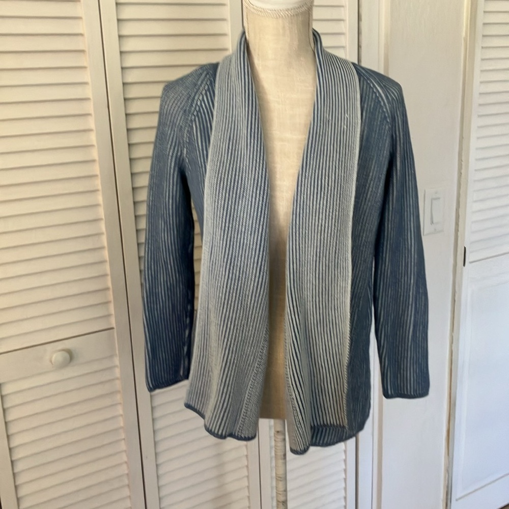 Land’s End Blue 100% Cotton Sweater size Small Good Condition